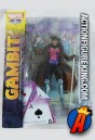 A packaged sample of this Marvel Select 7-inch Gambit action figure by Diamond.