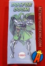 Cool vintage artwork on the rea of this custom Mego Dr. Doom action figure.