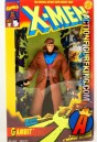 Bright 4-color grapics inside and outside of the packaging of this X-Men Deluxe 10-inch Gambit action figure.