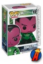 A packaged sample of this Funko Pop! Heroes Sinestro vinyl bobblehead.