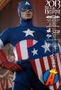 This 12-inch Captain America figure is based on the Marvel Comics character as he appeared in the Cpatain America film.