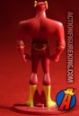 Rearview of this Mattel die-cast Flash figure based on the JLU animated series.