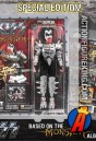 A packaged sample of this special edition fully articulated 8-inch KISS The Demon (Gene Simmons) action figure with removable cloth uniform.