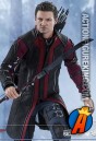 Fully articulated 12-inch Avengers&#039; Hawkeye action figure from Hot Toys.