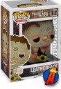 A packaged sample of this Funko Pop! Movies Leatherface vinyl bobblehead figure.