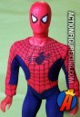 A detailed frontal shot of this Mego Spider-Man figure.