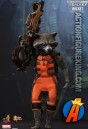 Highly detailed and fully articulated Rocket Raccoon based on the character as he appears in the Guardians of the Galaxy film.
