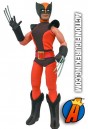 Classic brown and orange stlye Wolverine action figure done in the Mego style.