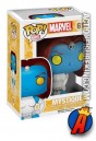 A packaged sample of this Funko Pop! Marvel Mystique bobblehead figure.