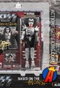 A packaged sample of this fully articulated 8-inch KISS The Demon action figure with removable cloth uniform.