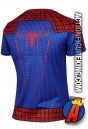 Red and blue Amazing Spider-Man short sleeve t-shirt rear artwork.
