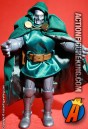 8 inch tall Famous Cover Series Dr. Doom action figure with authentic fabric uniform from Toybiz.