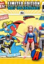 Limited edition Mego-style Batgirl and Supergirl two-pack action figures.