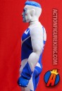 Detailed sideview of this Hasbro JLA 9-inch Superman Blue figure.