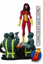 This Spider-Woman action figure is a repaint of the earlier Arachne figure from the same line.