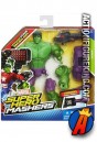 A packaged sample of this 6-inch Marvel Super Hero Mashers Hulk action figure from Hasbro.