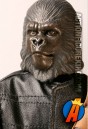 A detailed head-shot of this 12-inch scale Planet of the Apes Gorilla Soldier figure.
