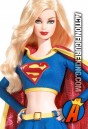Detailed view of this Silver Label Barbie as Supergirl fashion figure.