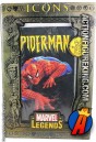 Rear packaging from this Marvel Legends Icons Spider-Man action figure.