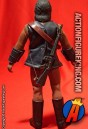 Rear view of this fully articulated Mego Planet of the Apes Ursus action figure with authentic fabric uniform..