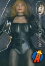 A detailed shot of this 13-inch Black Canary action figure with authentic cloth outfit.