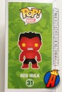 Packaging artwork from this Funko Pop! Marvel Red Hulk vinyl figure.
