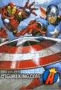 Avengers 100-piece 3D jigsaw puzzle featuring Captain America from this puzzle pack by Cardinal.