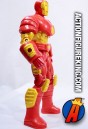 Sideview of this fully sculpted amd articulated 10-inch Iron Man figure from Toybiz.