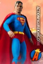 Fully articulated 12-inch tall Superman figure with highly detailed fabirc outfit.