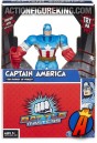 A boxed sample of this Marvel Battlemasters Captain America figure.