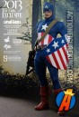 This fully articulated Captain America figures features a highly detailed cloth uniform.