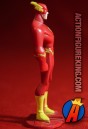 This die-cast Flash figure is made from metal with plastice accents.