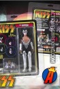 A packaged sample of this fully articulated 8-inch KISS The Demon action figure with removable cloth uniform.