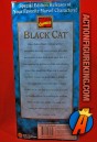 Rear artwork from this Toybiz sixth-scale Black Cat action figure.