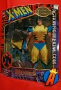 A packaged sample of this articulated WOLVERINE figure with removable mask and fabric outfits.