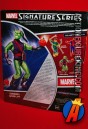 Rear artwork from this Marvel Signature Series Green Goblin figure from Hasbro.