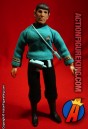 Full front view of this 8 inch Mego Star Trek Mr. Spock action figure.