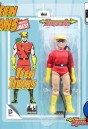A packaged sample of this Retro Mego-style Speedy action figure.