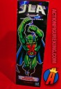 Side artwork from this 9-inch scale JLA DC Super-Heroes Martian Manhunter action figure from Hasbro.
