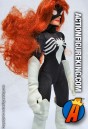 Mego-style Famous Cover Series fully articulated Spider-Woman action figure with cloth uniform from Toybiz.