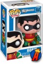 A packaged sample of this Funko 6-inch Pop Heroes Robin figure.