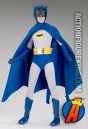 Head-to-toe shot of this 1966 17.5-inch Adam West Batman dressed figure from Tonner.