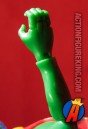 Detailed view showing the ariticulated hand of this Hasbro 9-inch Martian Manhunter figure.