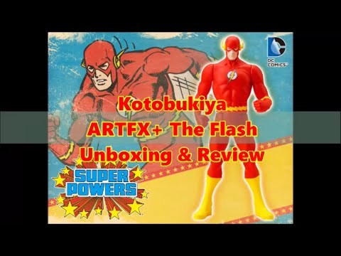 Kotobukiya Super Powers ARTFX+ The Flash 1/10 Statue Unboxing &amp; Review