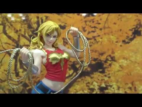 Kotobukiya Harley Quinn, Wonder Girl, Black Canary Bishoujo Statue at NYCC 2016