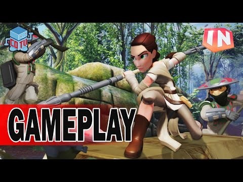 Disney Infinity 3 REY Gameplay The Force Awakens Playset Part 2