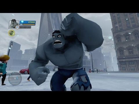 Disney Infinity 2.0 - Grey Hulk Gameplay (Gamma Rays Power Disc)
