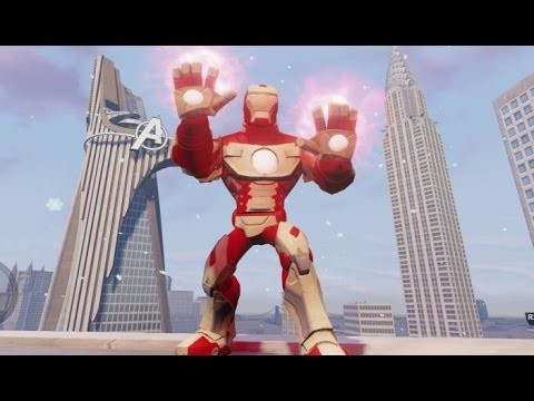 Disney Infinity 2.0 - Iron Man Mark 42 Gameplay (Stark Arc Reactor Power Disc )