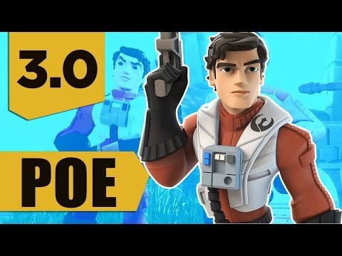 Disney Infinity 3.0: Poe Dameron Gameplay and Skills Max Level (Star Wars The Force Awakens)