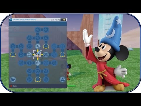 Disney Infinity 2.0 - LEVEL 20 SORCERER MICKEY SKILL TREE!